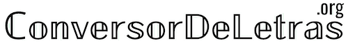 Conversor de letras